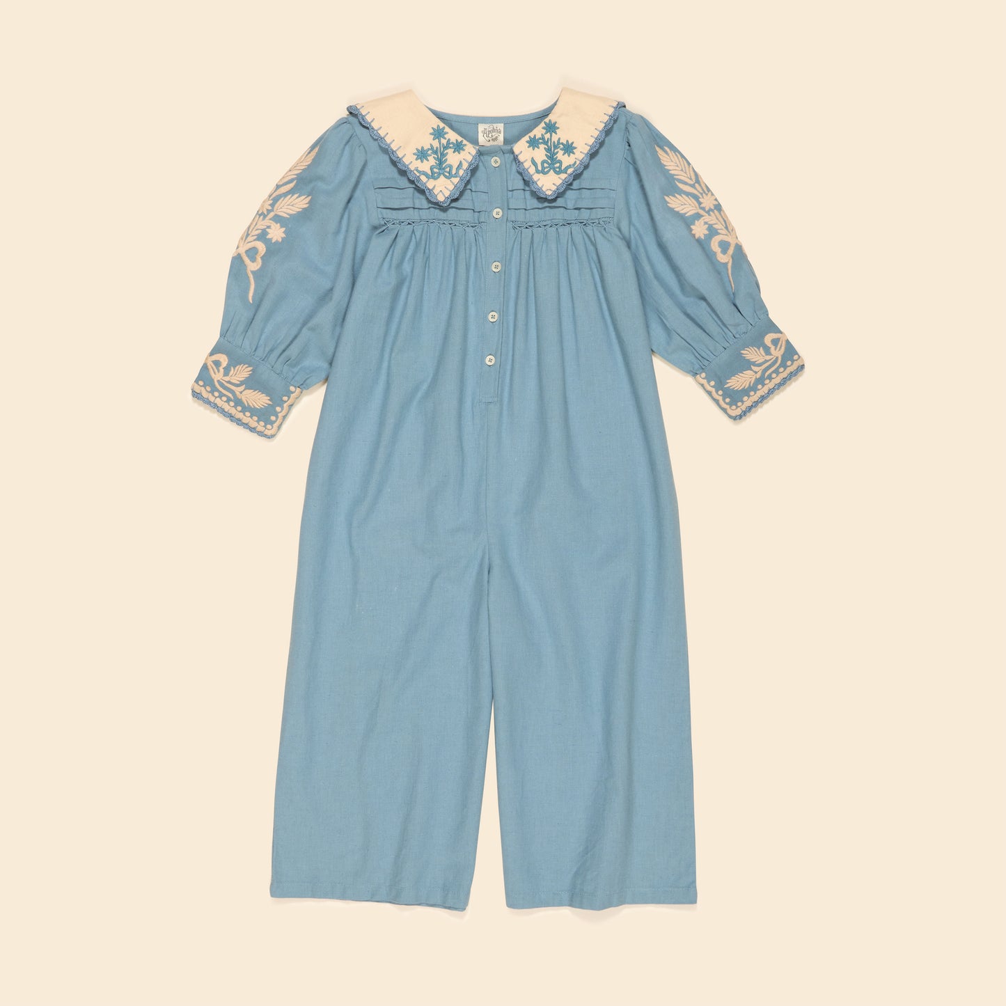 Bette Jumpsuit, Blue Pebble