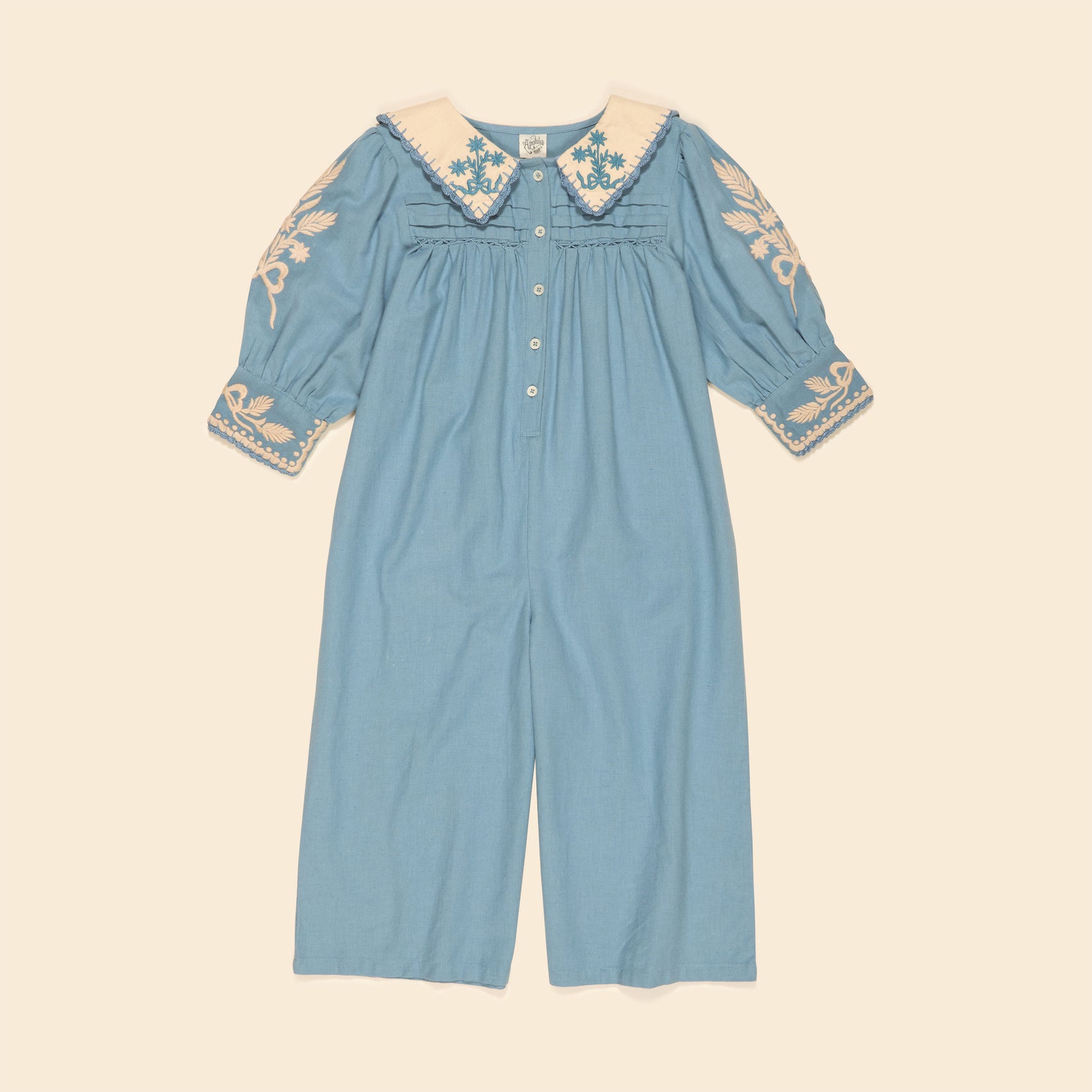 Bette Jumpsuit, Blue Pebble