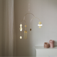 #2 Kinetic Brass Mobile, Small Wave Art, Handmade