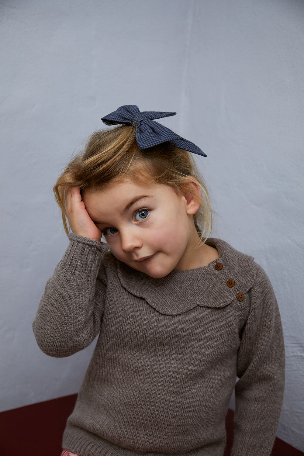 Copenhagen Colors,  Merino Marguriette Blouse, natural melange