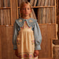 Dionne Blouse, Quilt Calico, Blue Pebble