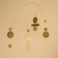 #2 Kinetic Brass Mobile, Small Wave Art, Handmade