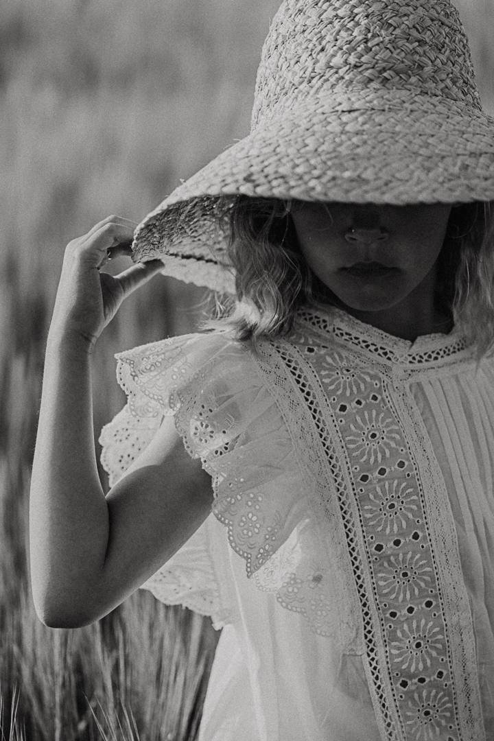 Apolina Vintage Dress, Opal White, Bonet et Bonet