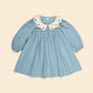 Esther Dress, Quilt Calico, Blue Pebble