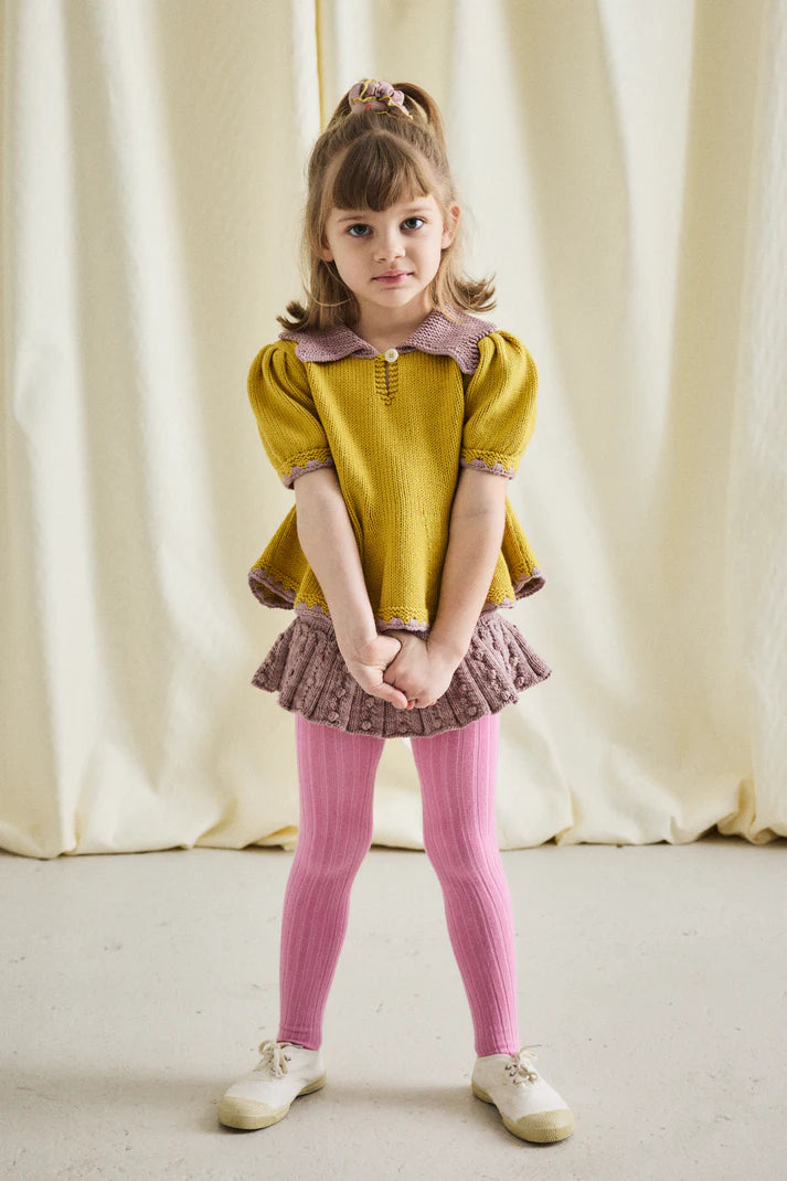 Misha & Puff, Eyelet Popcorn Skating Skirt, Plum Petal