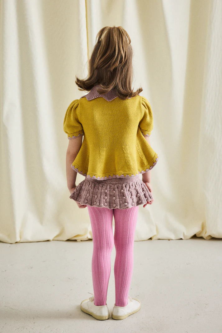 Misha & Puff, Eyelet Popcorn Skating Skirt, Plum Petal