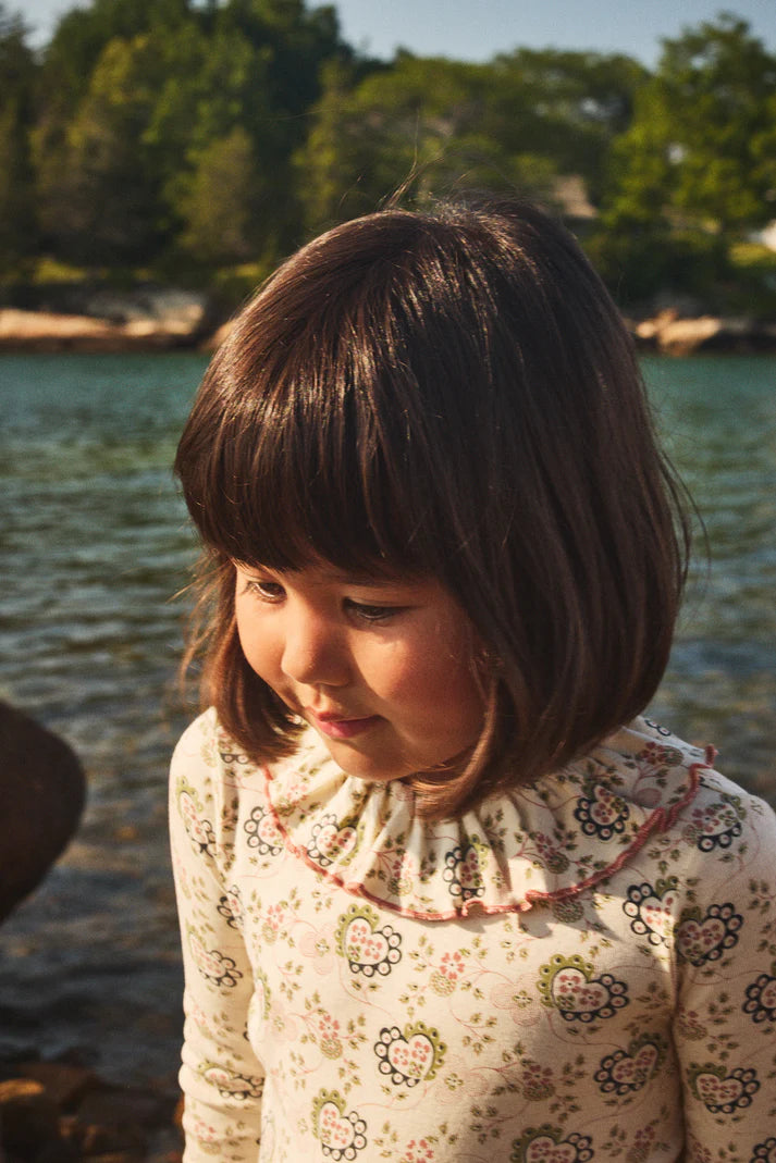 Paloma Top, Sugar Calico Hearts