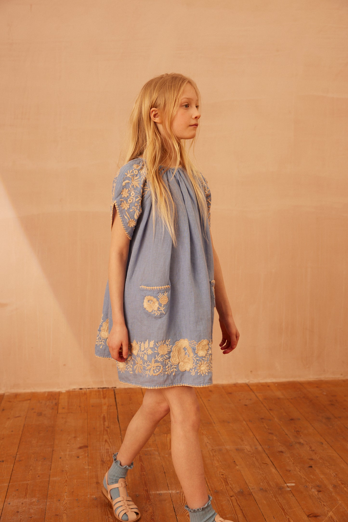 Apolina, Fay Dress, Cornflower