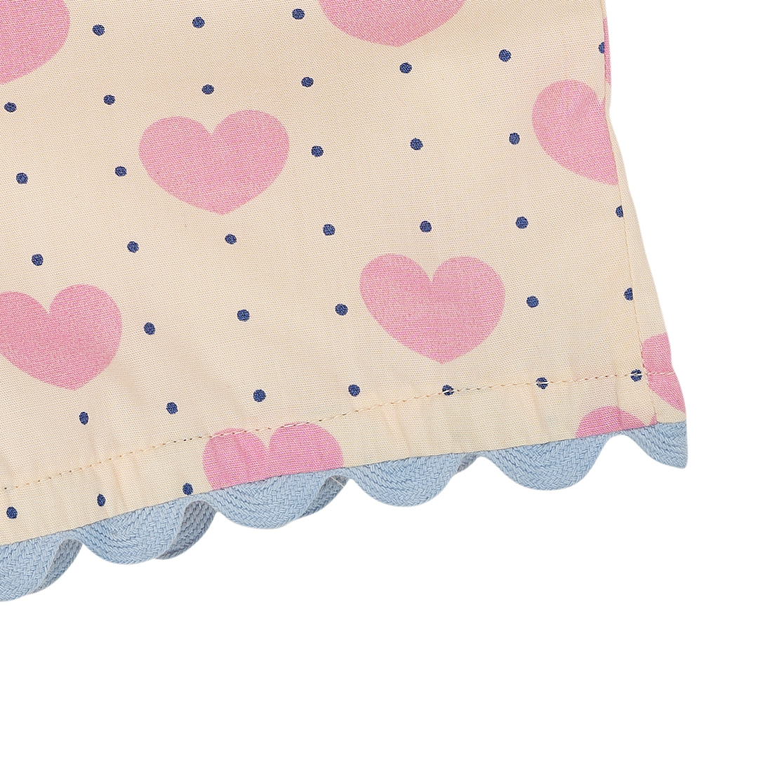 Copenhagen Colors, Heart & Dots Blouse w Short Set