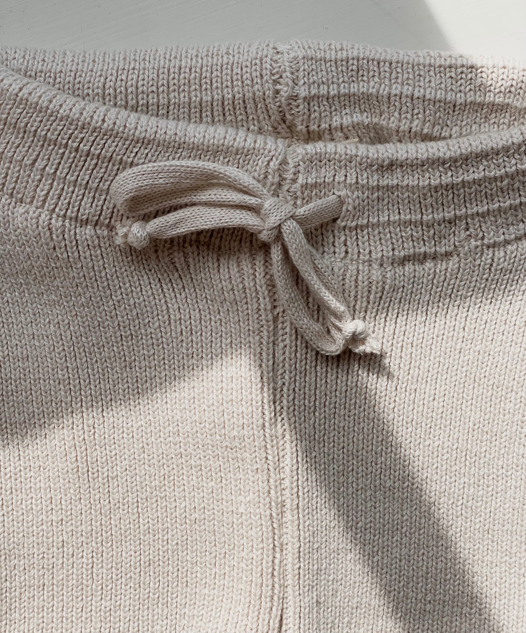 Pops Knit Leggings, Beige, 100% Organic Cotton