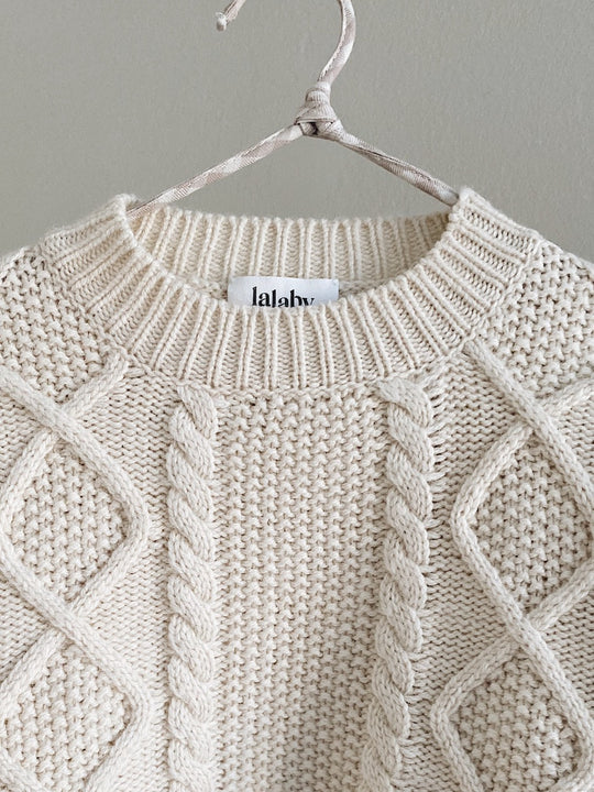 Lalaby, Kids Sweater, Aran, Natural