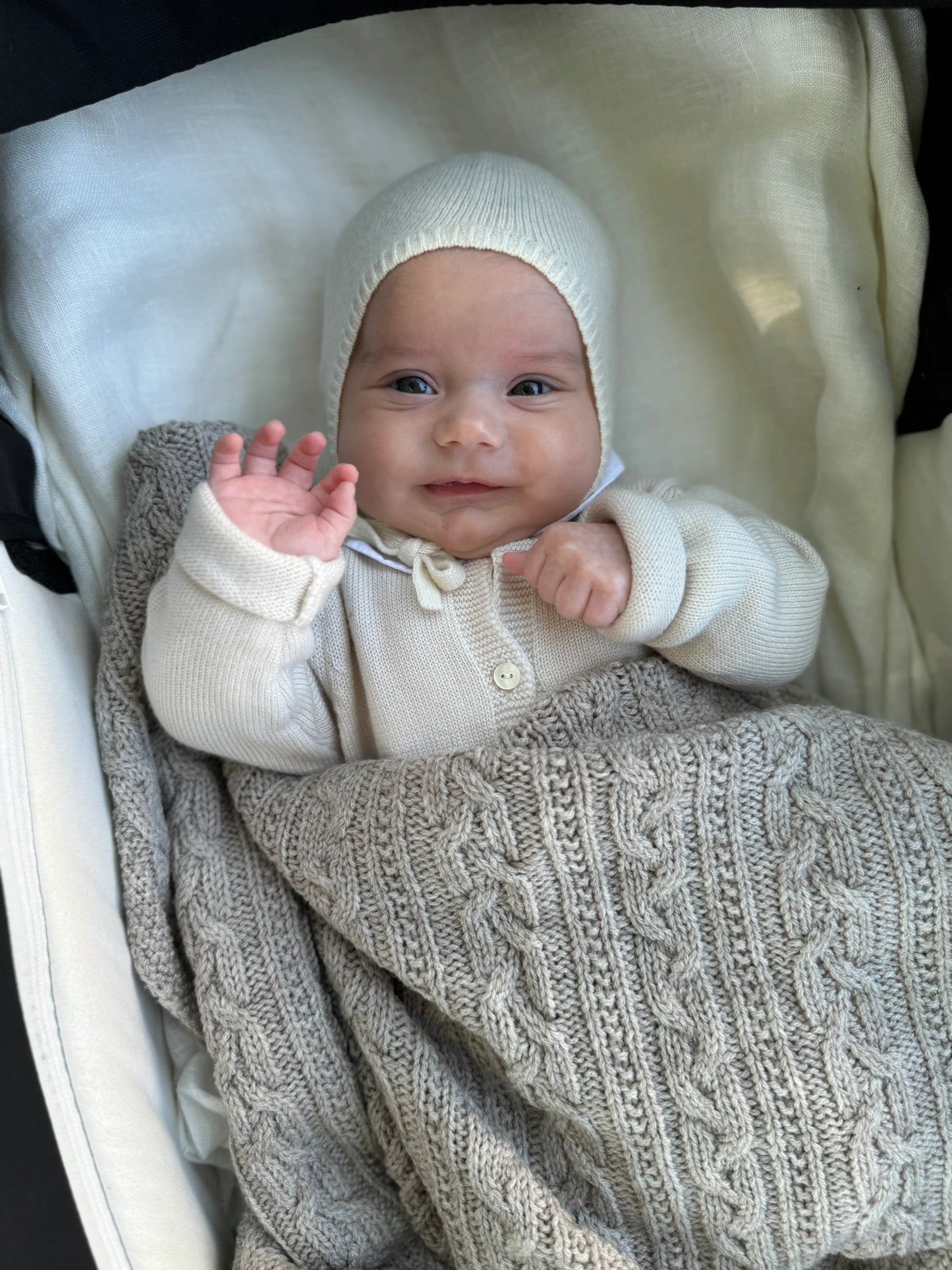 Jack o Juno, Merino Wool Blanket, Oatmeal