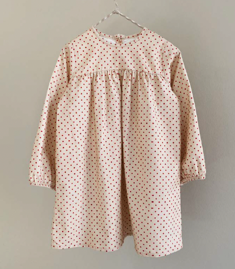 Girls Dress, Ines, Red Dot