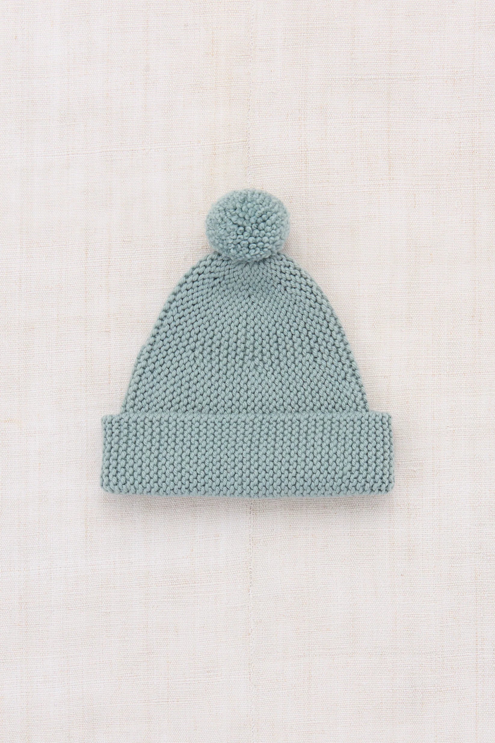 Baby Garter Hat, Overcast