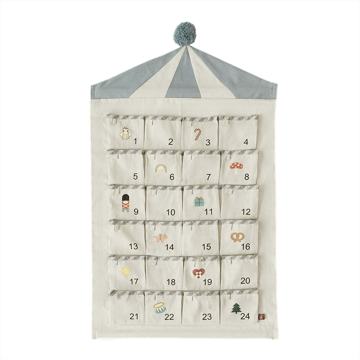 Oyoy, Decoration, Circus Christmas Calendar, Beige And Blue (Copy)