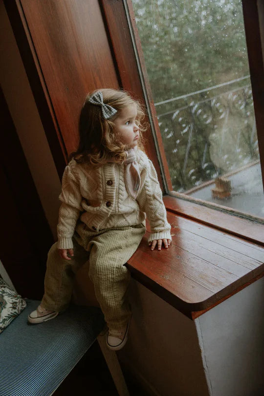 Atlas Cashmere Scarf, Powder