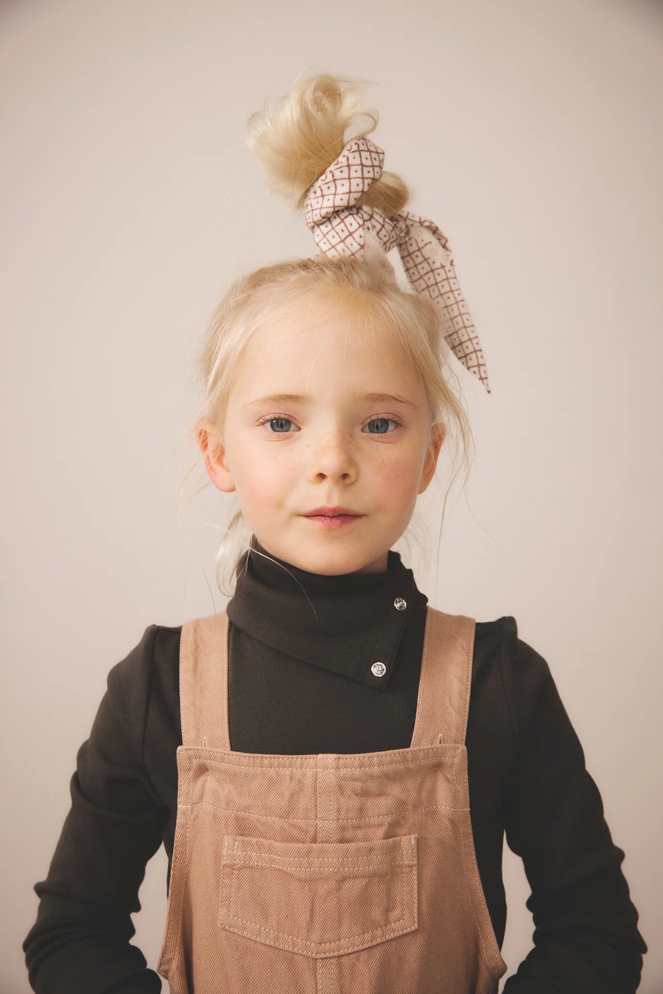 Snap Turtleneck, Shale. 100% Organic Pima Cotton