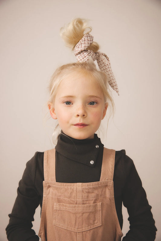 Snap Turtleneck, Shale. 100% Organic Pima Cotton