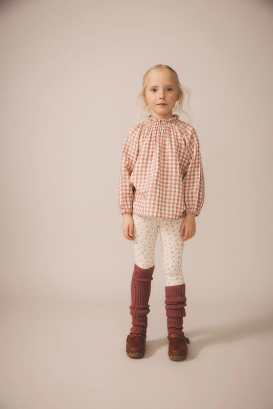 Imelda Blouse, Gingham, Cherry