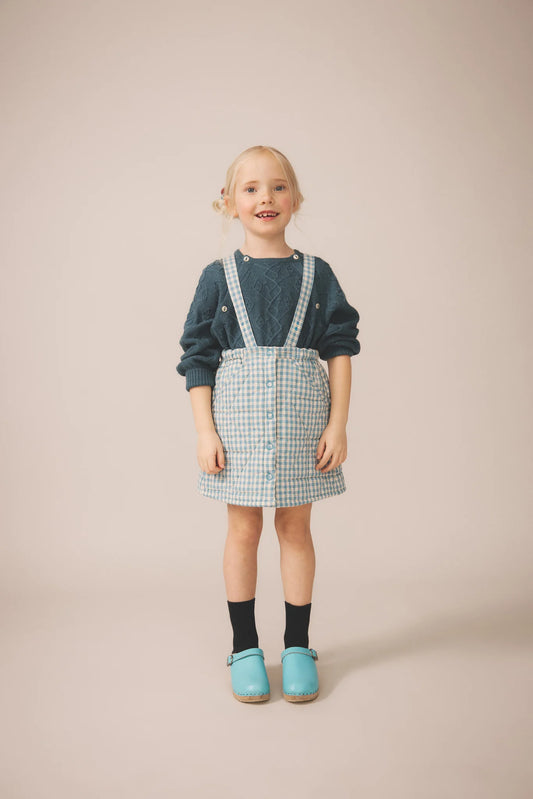 Harlyn Pinafore, Gingham, Oasis