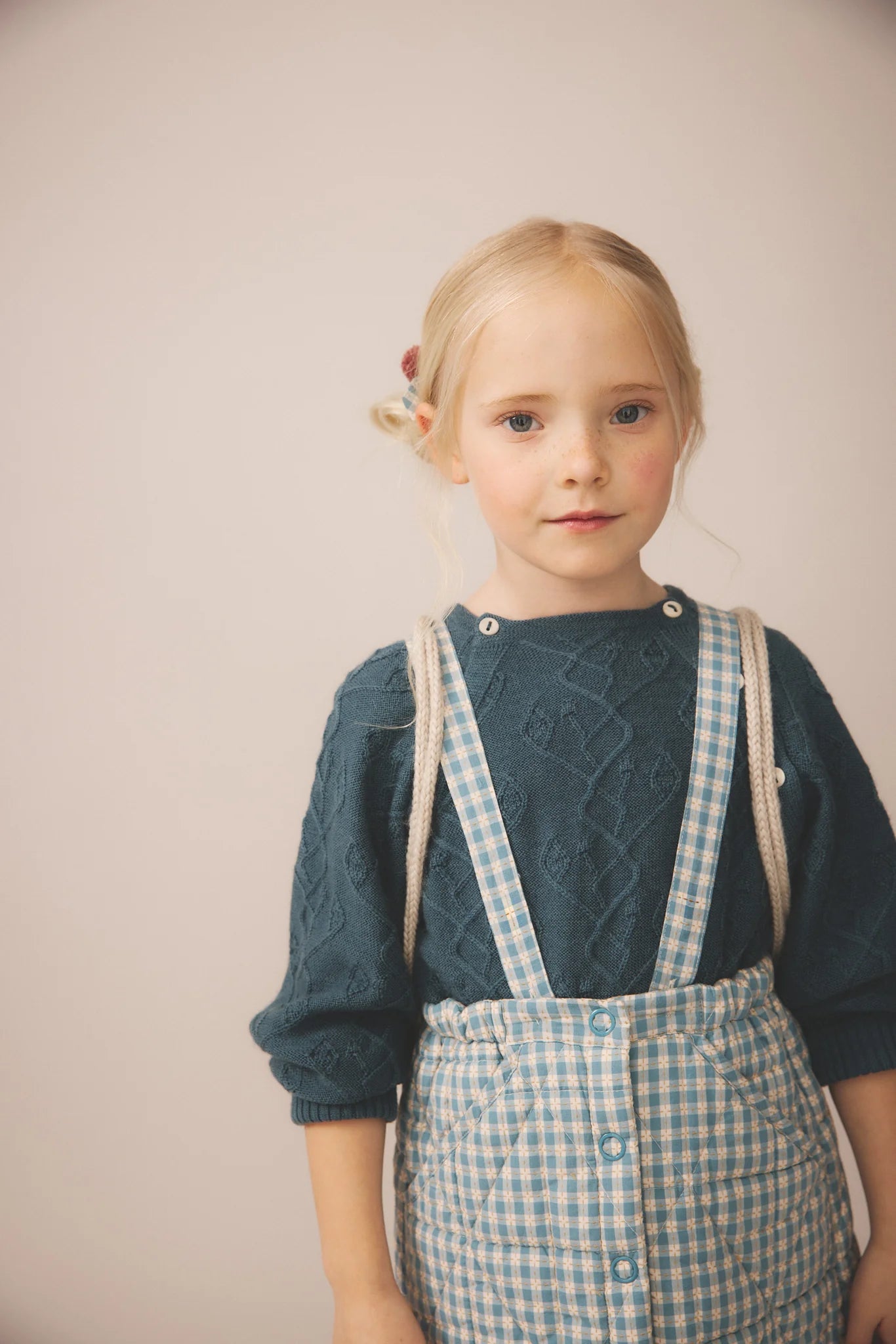 Harlyn Pinafore, Gingham, Oasis