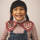 Snap Turtleneck, Gingham Print, Cherry. 100% Organic Pima Cotton