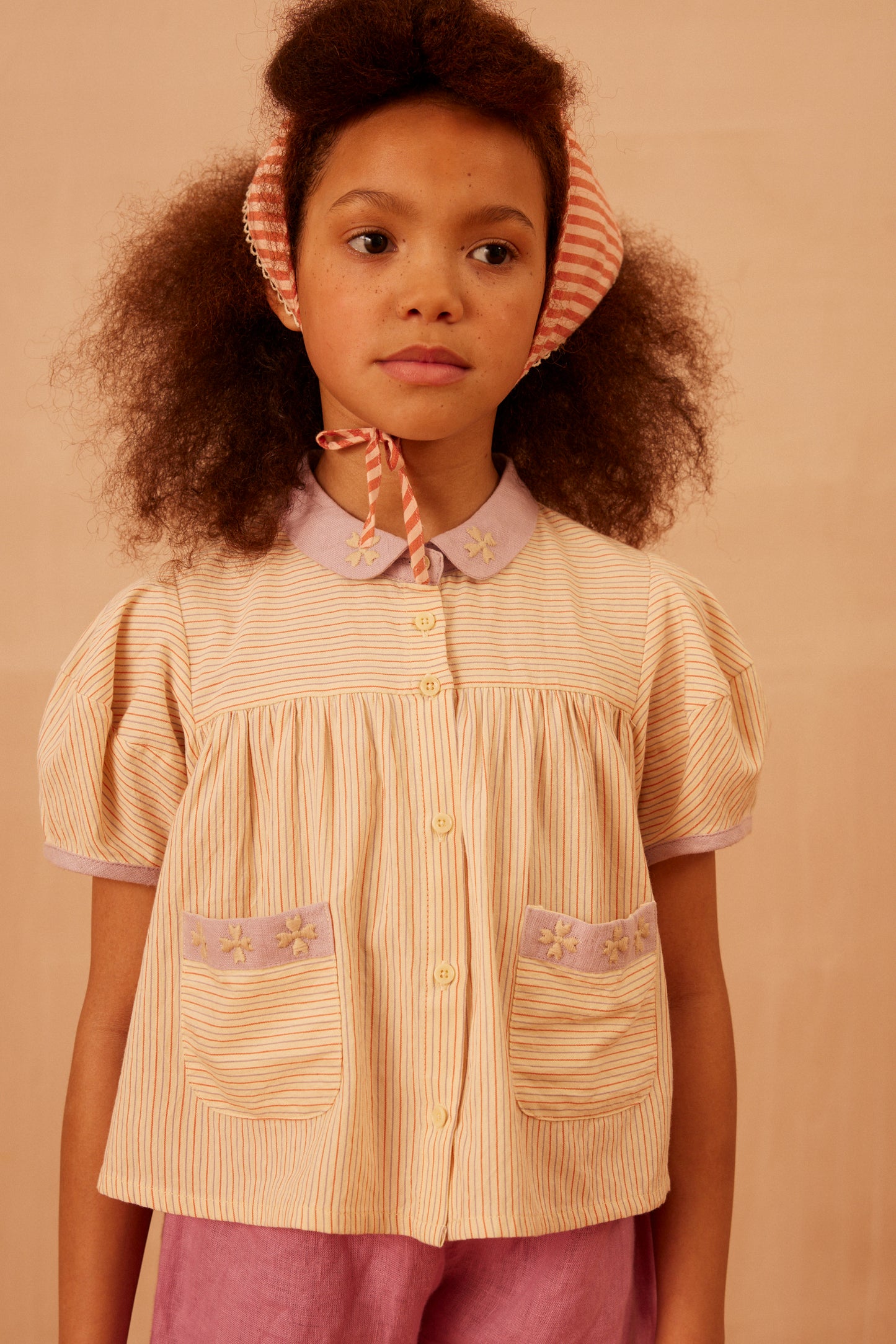 Apolina, Mabel Blouse, Cazan Stripe