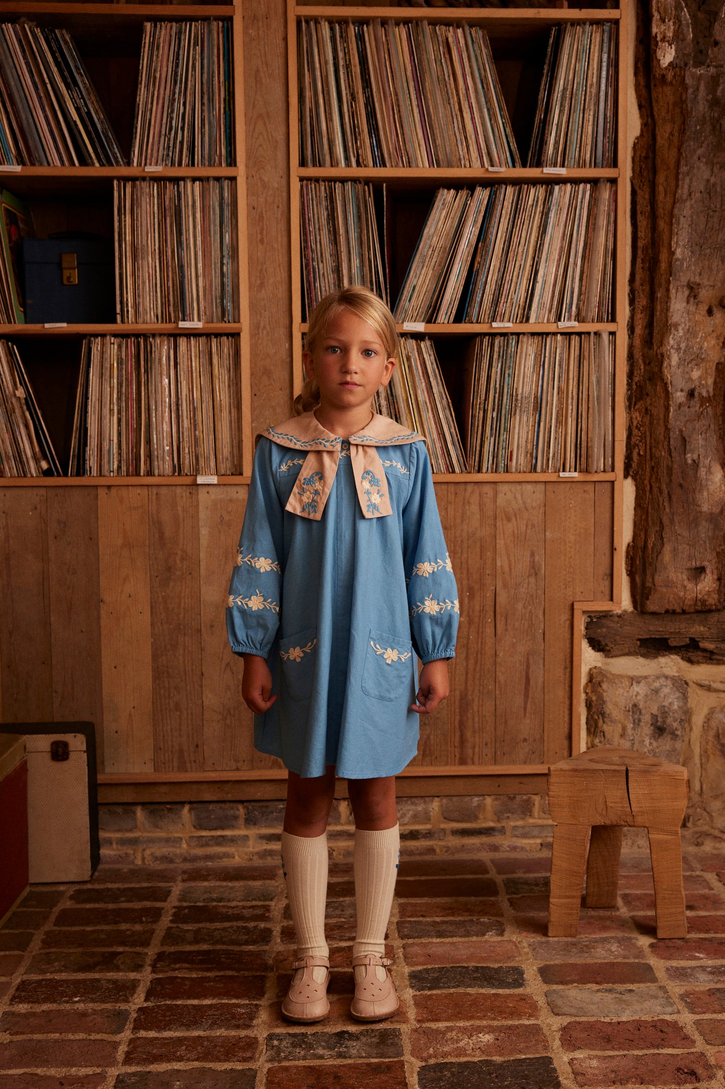 Maggie Sailor Dress, Nordic Blue
