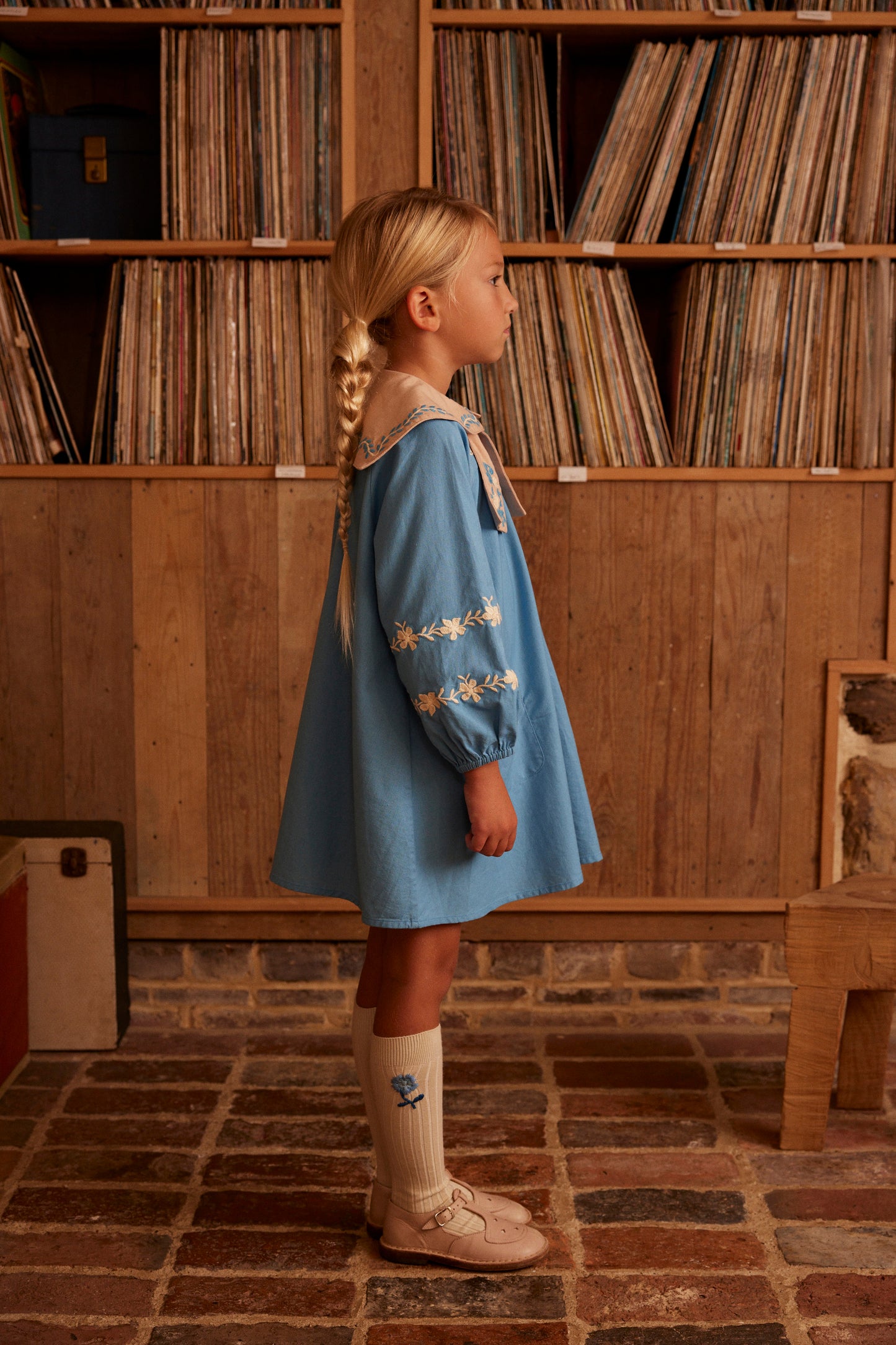 Maggie Sailor Dress, Nordic Blue