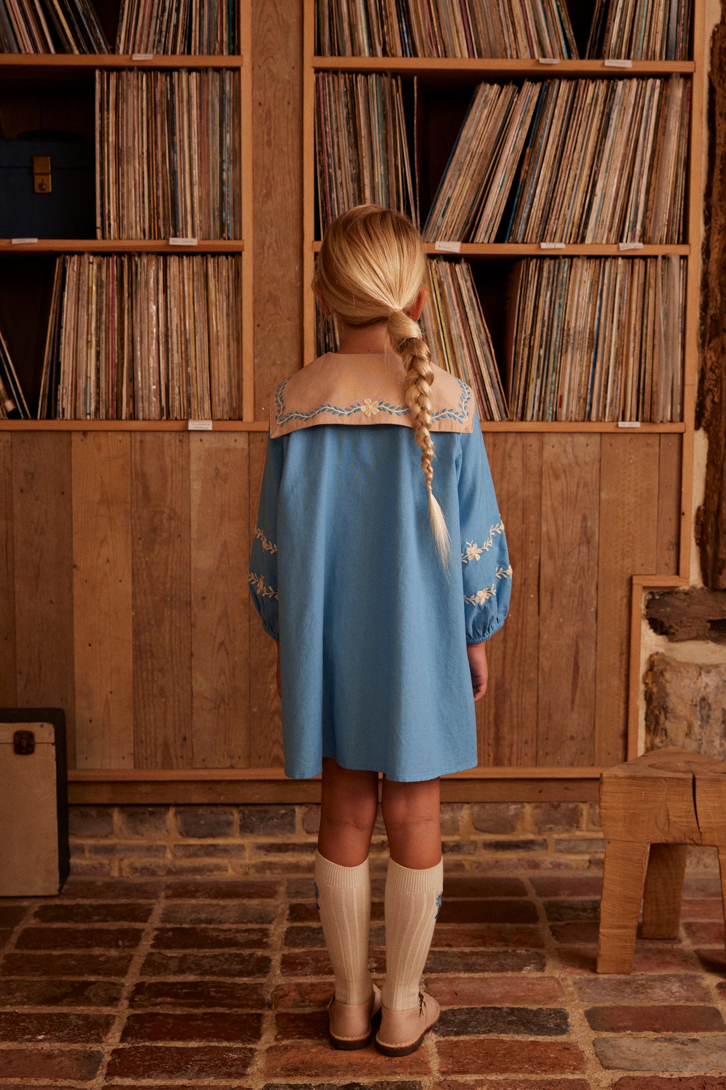 Maggie Sailor Dress, Nordic Blue