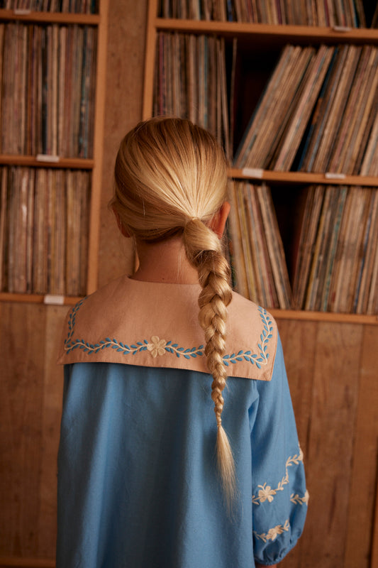Maggie Sailor Dress, Nordic Blue