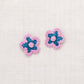 Misha & Puff, Medium Flower Clip Set, Prussian Blue