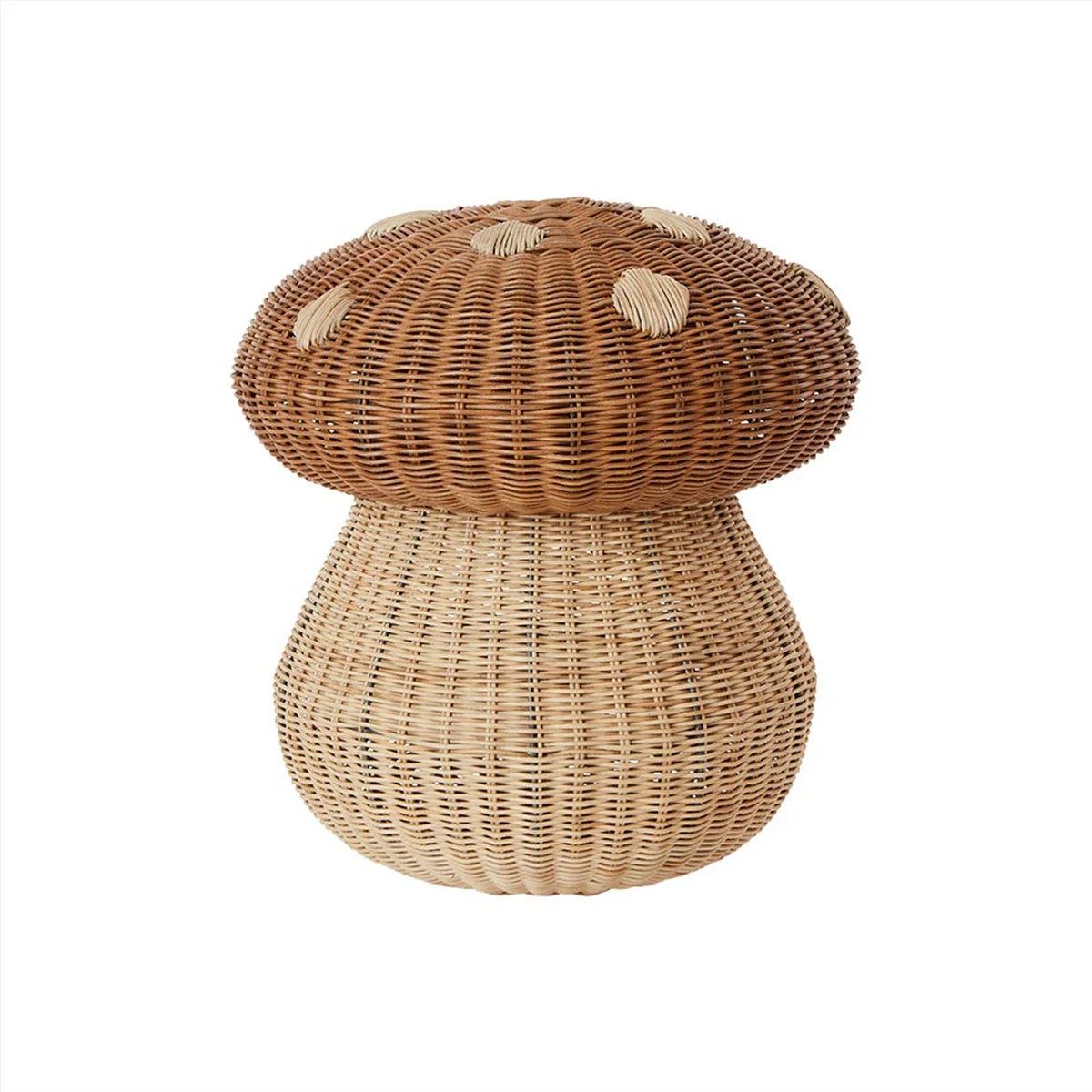 Oyoy, Mushroom Basket, Nature, 100% Rattan