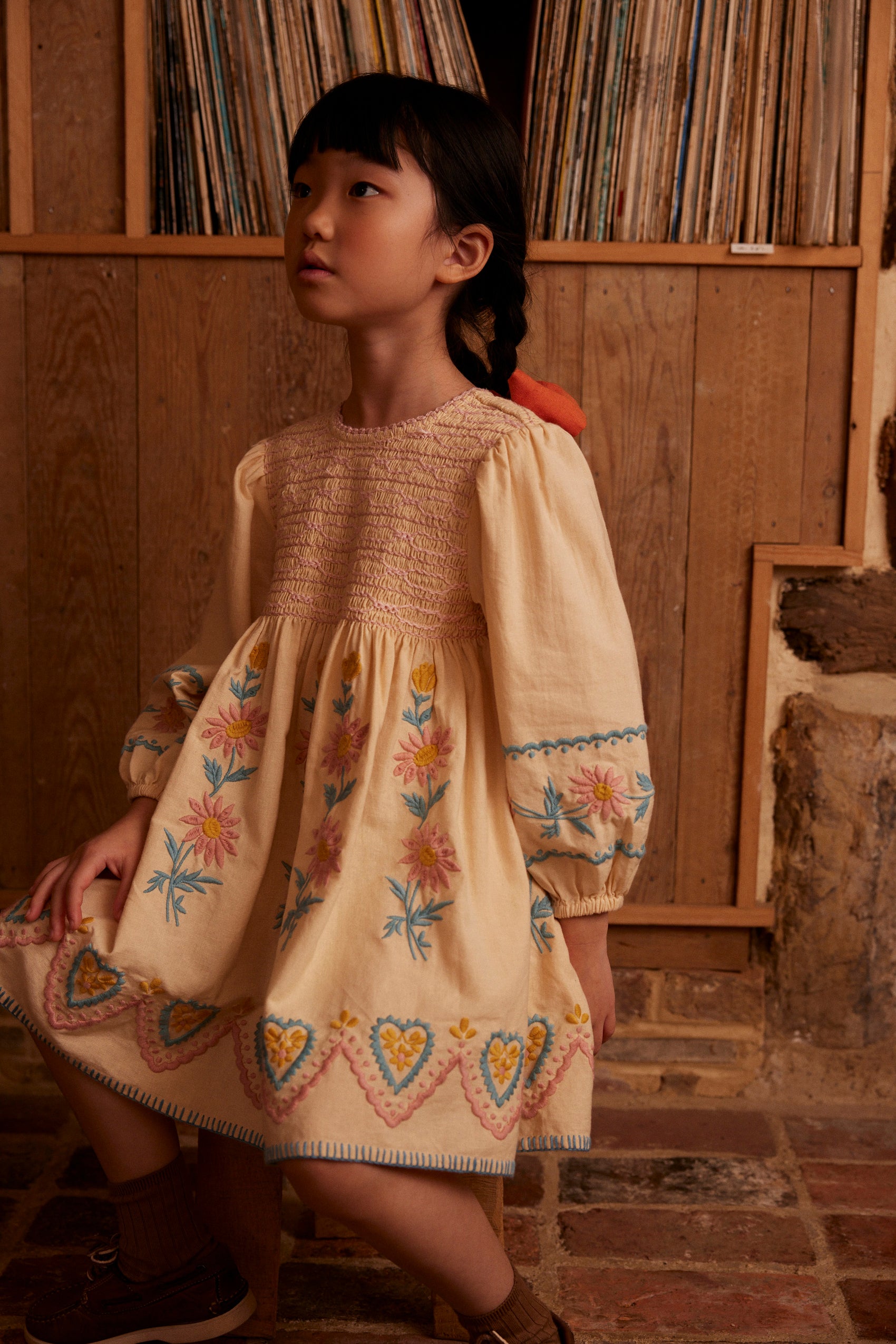 Penny Smock Dress, Cashew