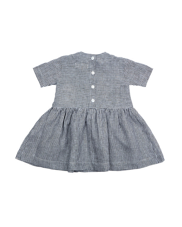 As We Grow, Pocket Dress Linen Striped