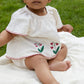 Copenhagen Colors, Seersucker Baby Set w Embroidery, Dusty Rose