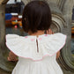 Copenhagen Colors, Seersucker Dress w Heart, Dusty Rose