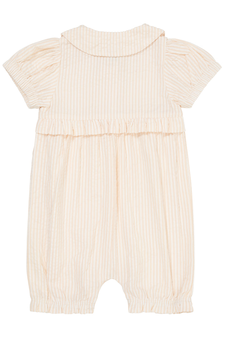 Copenhagen Colors, Seersucker Romper w Embroidery
