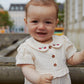 Copenhagen Colors, Seersucker Romper w Embroidery