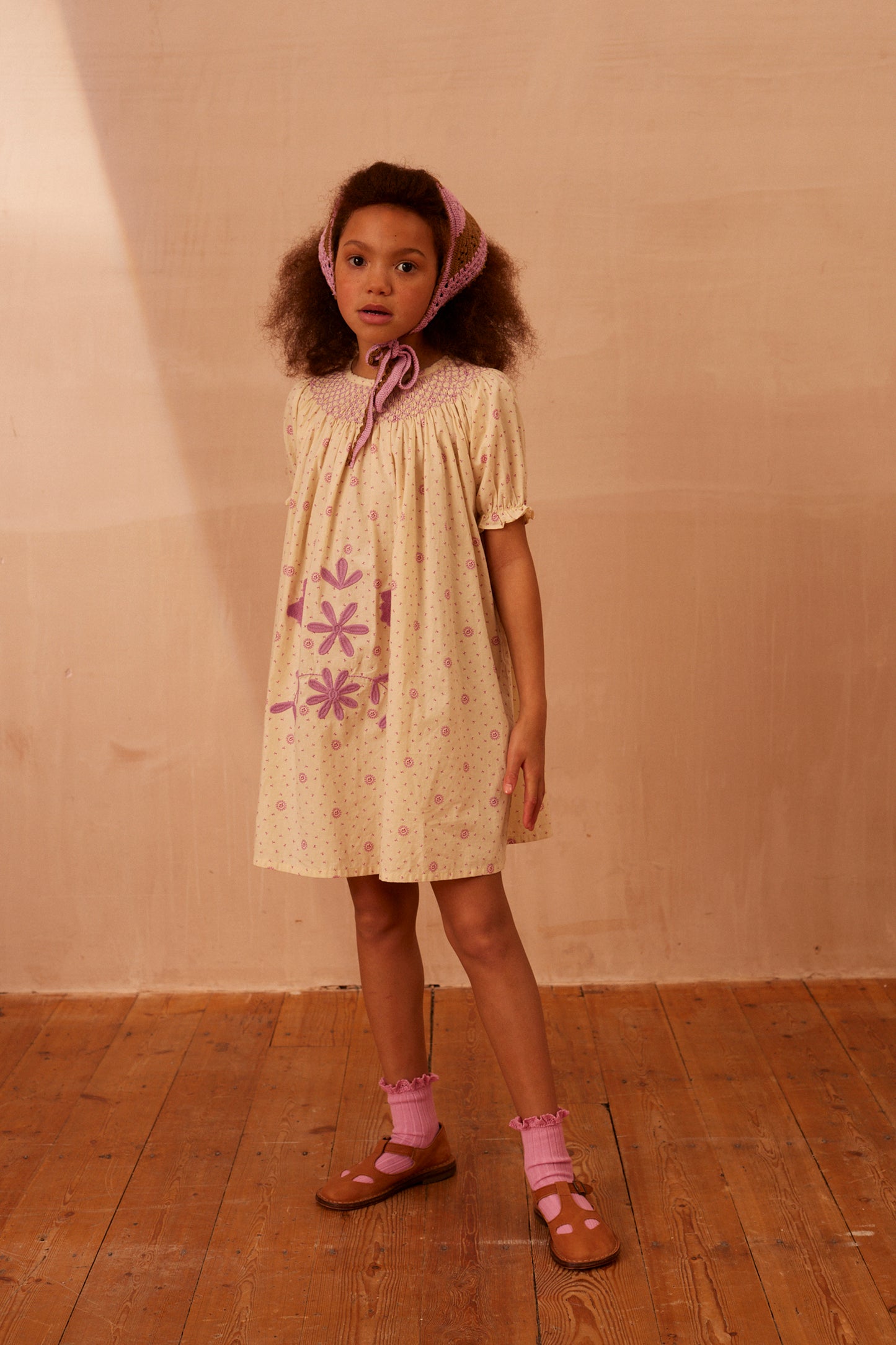 Apolina, Sissy Smock Dress, Resort Calico