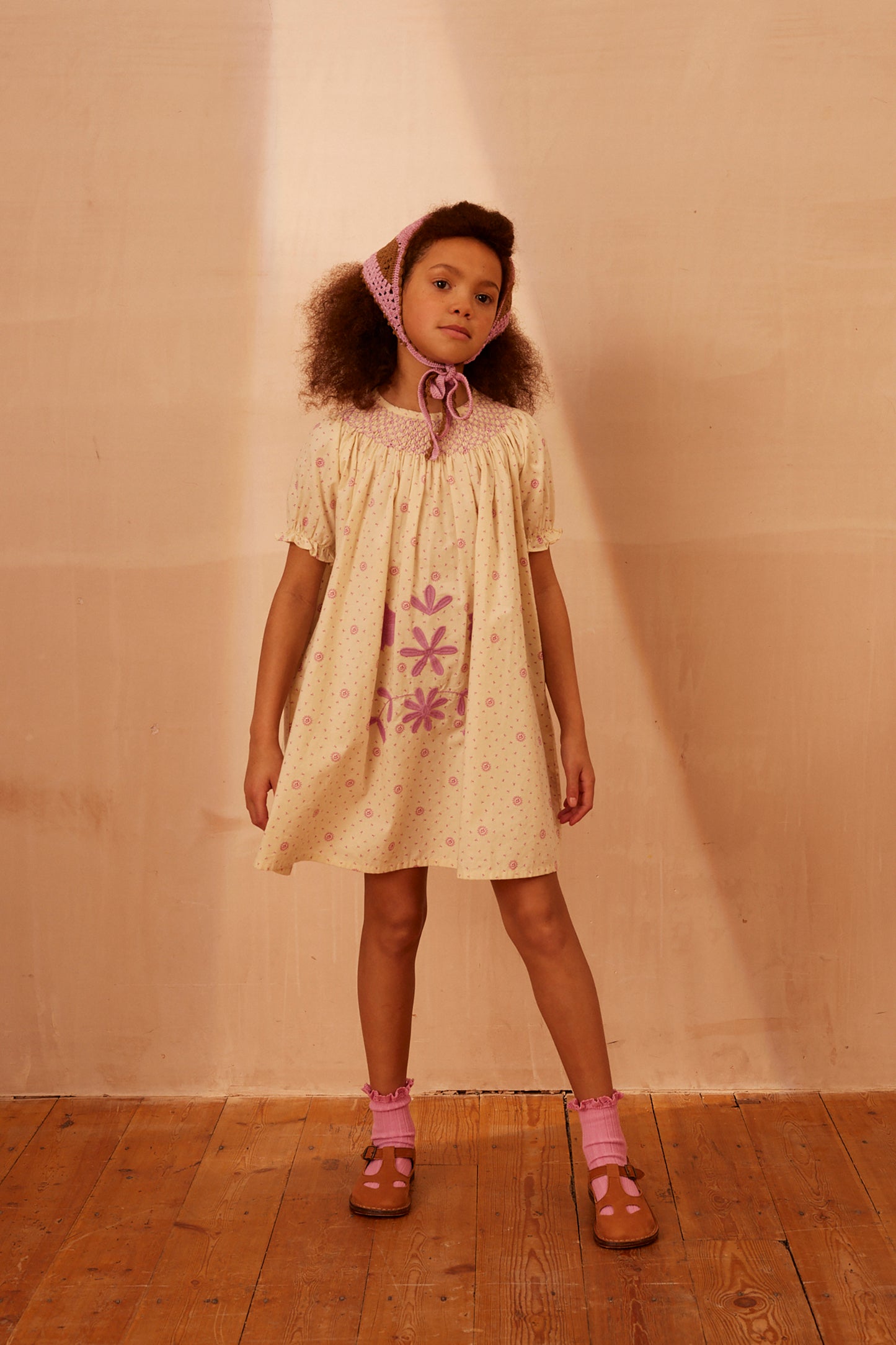 Apolina, Sissy Smock Dress, Resort Calico