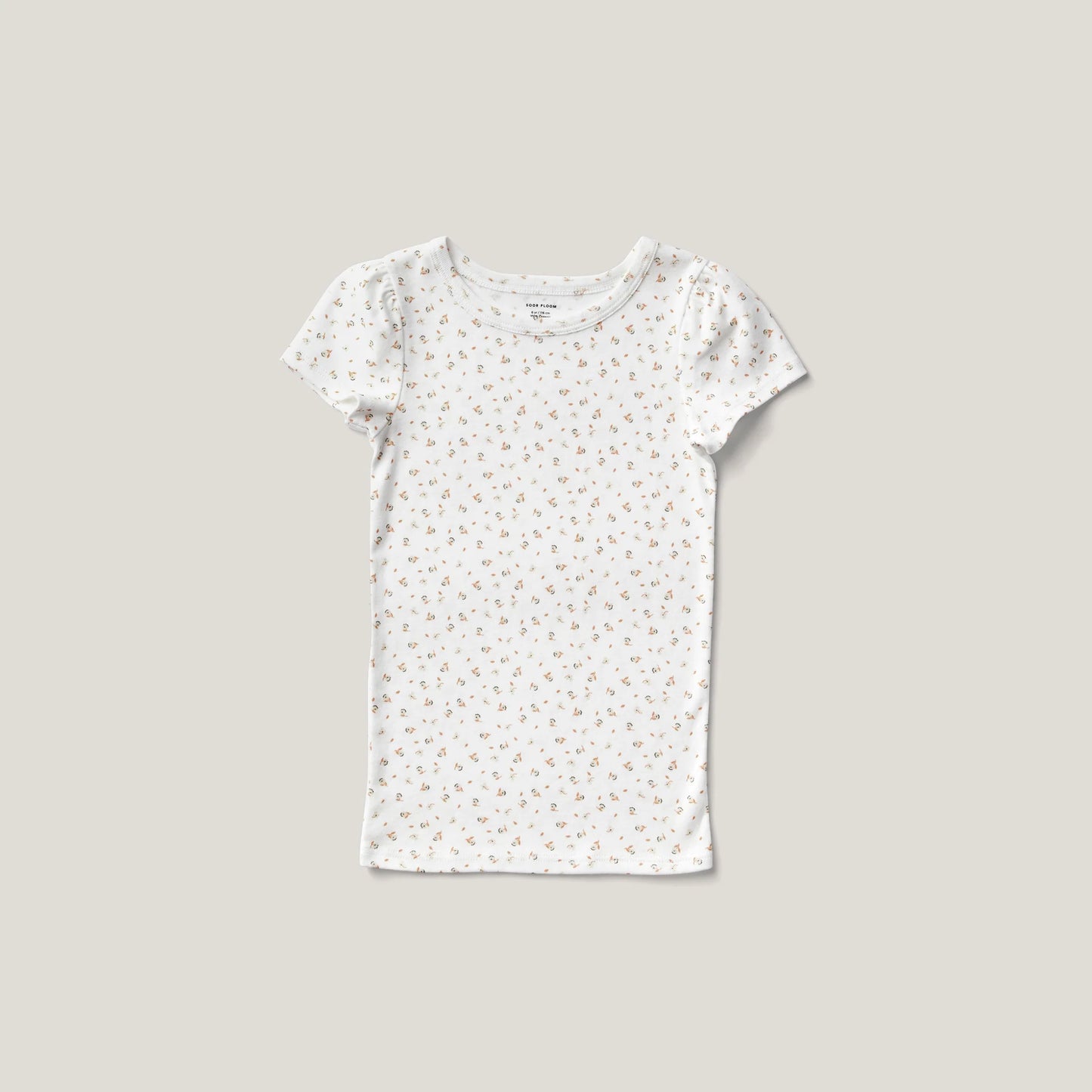 Soor Ploom, Pouf Tee, Fleur Print, Sorbet