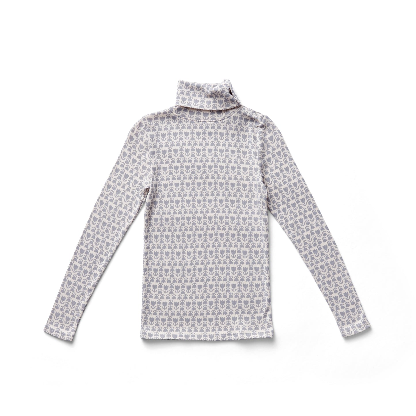 Soor Ploom, Kids Snap Turtleneck, Folklore Print, Haze