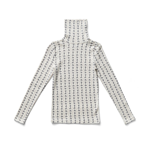 Soor Ploom, Kids Snap Turtleneck, Thistle Print, Dusk