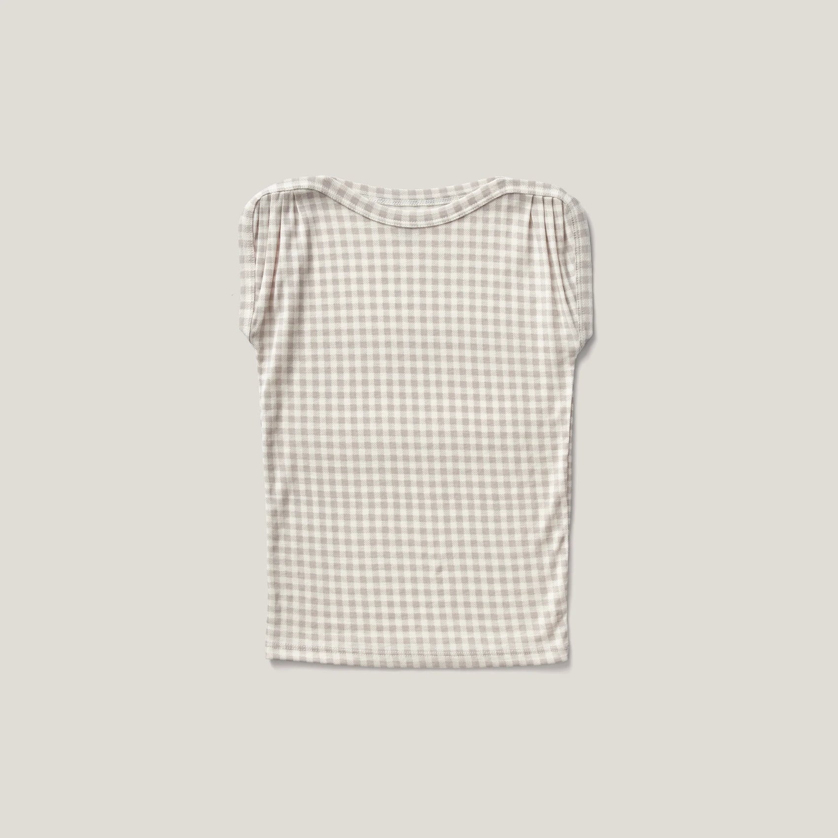 Soor Ploom, Sundae Tee, Gingham Print, Cloud