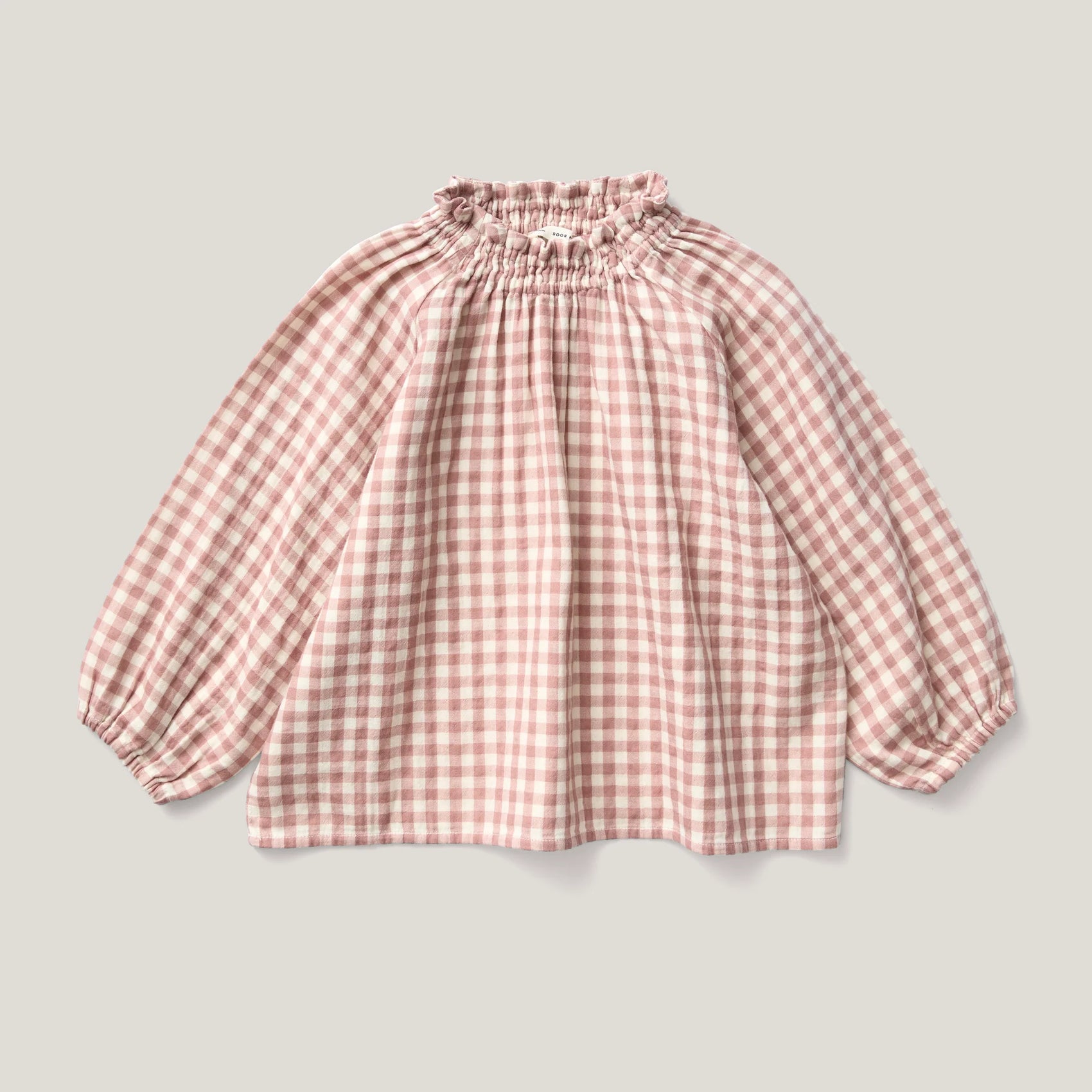 Imelda Blouse, Gingham, Cherry
