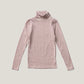 Snap Turtleneck, Gingham Print, Cherry. 100% Organic Pima Cotton
