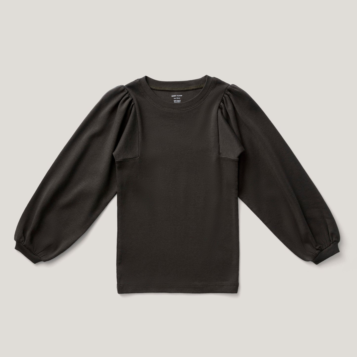 Balloon Tee, Shale. 100% Organic Pima Cotton
