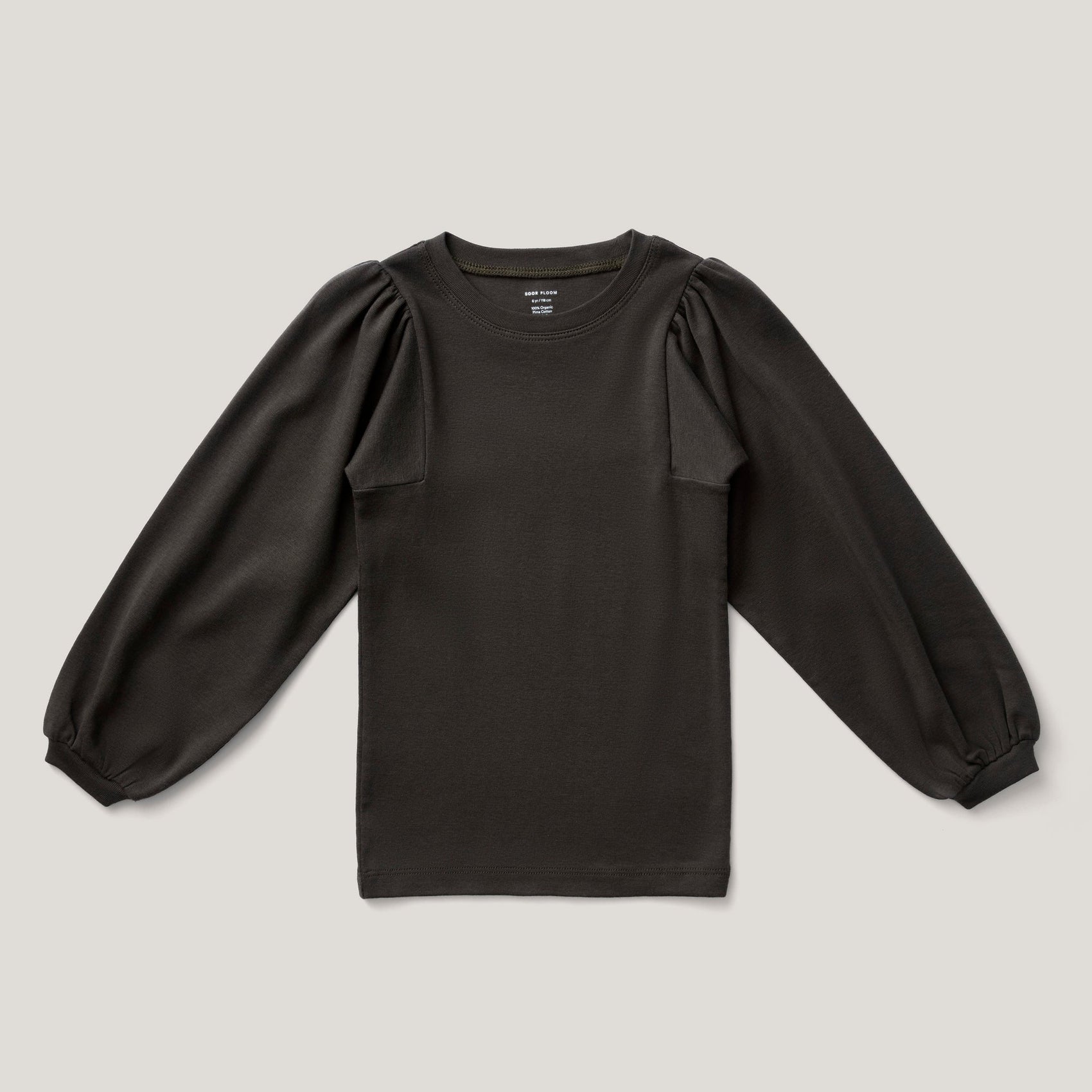 Balloon Tee, Shale. 100% Organic Pima Cotton