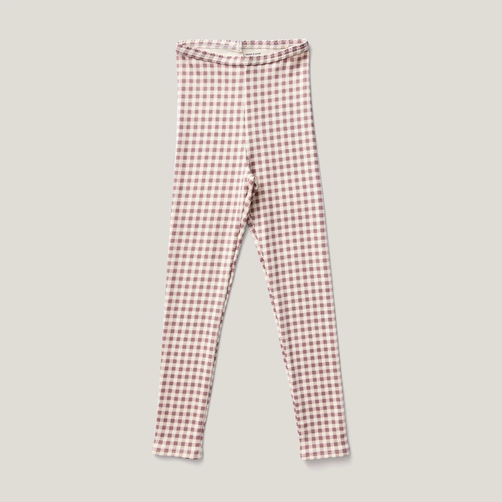 Stretch Legging, Gingham Print, Cherry